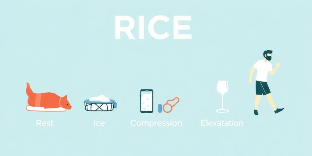 The RICE Method (Rest, Ice, Compression, Elevation) for Acute Injuries